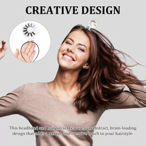 Funny 5-Piece Hair Clip & Headband Set for Women and Girls – Party Ready