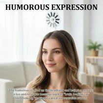 Funny 5-Piece Hair Clip & Headband Set for Women and Girls – Party Ready