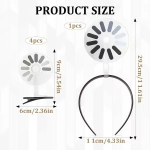 Funny 5-Piece Hair Clip & Headband Set for Women and Girls – Party Ready