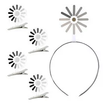 AGLOO 5 Pack Rotatable Brain Headband Hairpins - Fun & Quirky Gifts