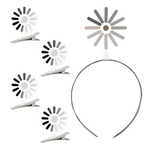 AGLOO 5 Pack Rotatable Brain Headband Hairpins - Fun & Quirky Gifts