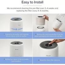 Filtre LEVOIT Core Mini-P Authentique - HEPA Anti-Odeurs & Allergènes