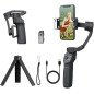 3-Axis Foldable Smartphone Gimbal Stabilizer with Fill Light, AI Auto Tracking, Tripod for iPhone & Android 3-Axis Foldable Smartphone Gimbal Stabilizer with Fill Light, AI Auto Tracking, Tripod for iPhone & Android