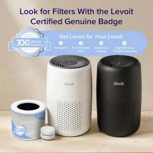 LEVOIT Core Mini-P Replacement Filter - HEPA Carbon Air Purifier, 1 Pack