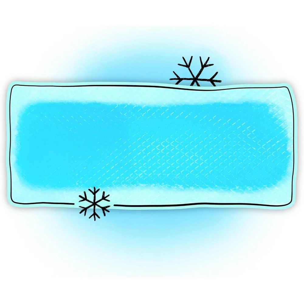 BeKOOOL Migraine Gel Sheets - 4 Count for Fast Relief