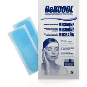 BeKOOOL Migraine Gel Sheets - 4 Count for Fast Relief