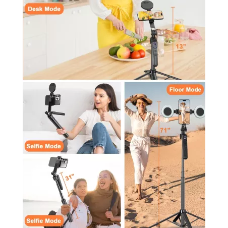 Trépied 71 Auto Face Tracking pour iPhone, Android & GoPro