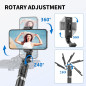 Selfie Stick Trépied 3-en-1 Extensible & Portable avec Télécommande Sans Fil Compatible iPhone et Android Selfie Stick Trépied 3-en-1 Extensible & Portable avec Télécommande Sans Fil Compatible iPhone et Android