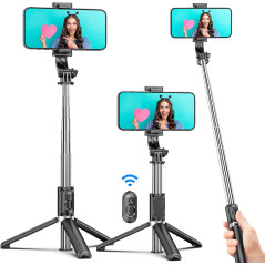 Selfie Stick Trépied Tout-en-Un Portable avec Télécommande