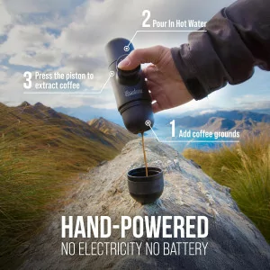 WACACO Minipresso GR Portable Espresso Machine - Perfect for Travel & Camping