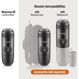 WACACO Minipresso GR Portable Espresso Machine - Perfect for Travel & Camping