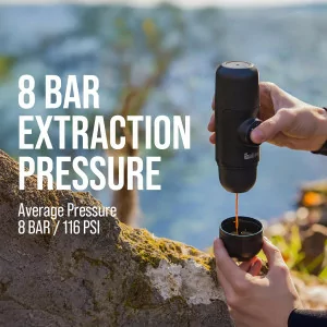 WACACO Minipresso GR Portable Espresso Machine - Perfect for Travel & Camping