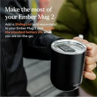Ember Smart Mug 2 - 14 Oz App-Controlled Heated Coffee Mug, Black