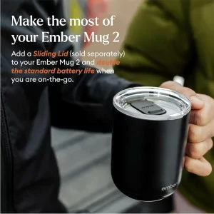 Ember Smart Mug 2 - 14 Oz App-Controlled Heated Coffee Mug, Black