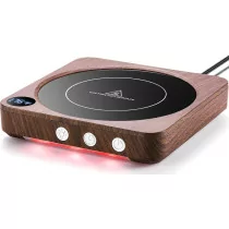 36W Mug Warmer with Temp Display & Auto Shut Off – Wood Coffee Warmer