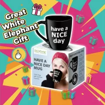 Decodyne Funny Coffee Mug – Gag Gift for Adults & Coworkers, 14oz Black