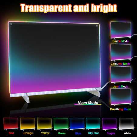LED Note Board 16 Drawing Tablet with 8 Colors & 13 Light Effects for Kids
