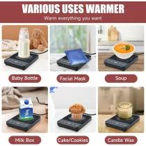 Electric Mug Warmer with Timer & 6-Temp Control – Smart Auto Shut Off