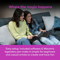 Wacom Intuos Small Graphics Tablet with Training, Software & 4 ExpressKeys – Compatible with Chromebook, Mac, Android &