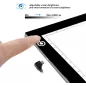 LitEnergy A4 LED Light Pad à USB, Tracing Box Ajustable pour Tatouage, Dessin, Animation, Peinture Diamant