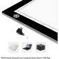 LitEnergy A4 LED Light Pad à USB, Tracing Box Ajustable pour Tatouage, Dessin, Animation, Peinture Diamant