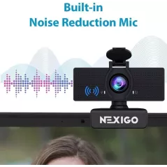 Webcam NexiGo N60 1080P HD avec Micro et Cache Confidentialité