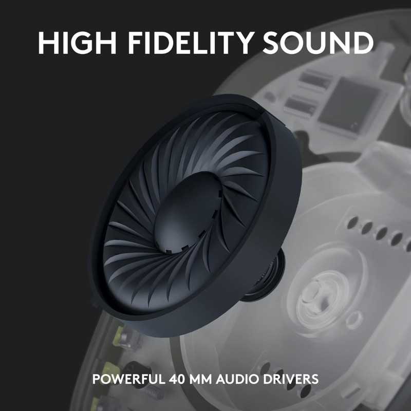Logitech G435 Wireless Gaming Headset - Lightweight, Dolby Atmos, 18h Battery