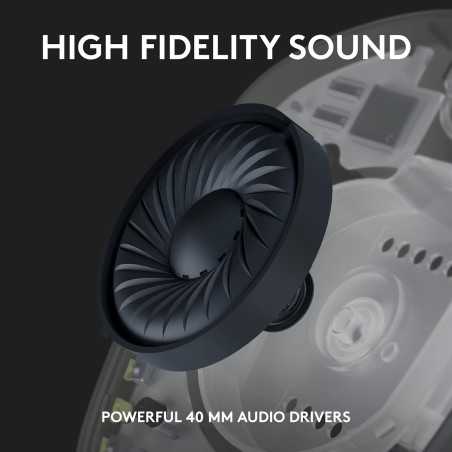 Logitech G435 Wireless Gaming Headset - Lightweight, Dolby Atmos, 18h Battery