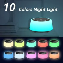 Color Noise Sound Machine with 10 Colors Night Light & 25 Soothing Sounds