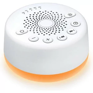 Easysleep White Noise Machine with 25 Sounds, Night Light & Timer