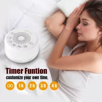 Easysleep White Noise Machine with 25 Sounds, Night Light & Timer
