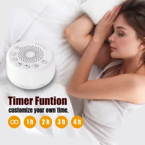 Easysleep White Noise Machine with 25 Sounds, Night Light & Timer