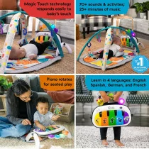 Baby Einstein 4-in-1 Kickin' Tunes Music & Language Play Gym Mat