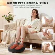 Medcursor Foot Massager with Heat & Deep Kneading for Tired Muscles