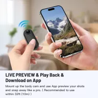 Mini Caméra 4K 128GB Portable – Enregistrement Mains Libres