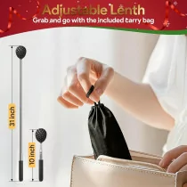 Gelibo Telescoping Back Scratcher with 5 Heads – Gift for Men & Him