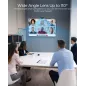 Webcam 1080P avec Microphone & Cache Confidentialité USB Plug & Play pour Appels Vidéo & Streaming