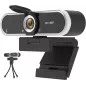 Webcam 1080P avec Microphone & Cache Confidentialité USB Plug & Play pour Appels Vidéo & Streaming