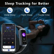 Fitness Tracker Smart Watch with Heart Rate, SpO2 & Sleep Monitor