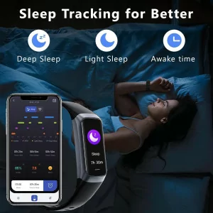 Fitness Tracker Smart Watch with Heart Rate, SpO2 & Sleep Monitor