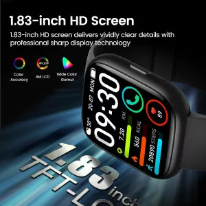 Smart Watch with Alexa, HD Touchscreen, Fitness & Heart Rate Monitor