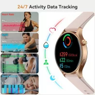 Smart Watch for Women with Call, 1.32 AMOLED, Heart Rate & 110+ Modes