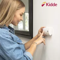 Détecteur de Monoxyde de Carbone Kidde, Alarme CO Portable à Piles avec Bouton Test-Reset et LED
