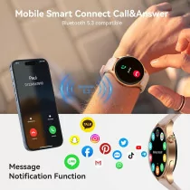 Smart Watch for Women with Call, 1.32 AMOLED, Heart Rate & 110+ Modes