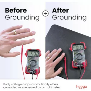 Hooga Grounding Mat for Sleep, Pain Relief & Wellness with 15ft Cord