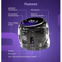 Ozobot Ari Entry Kit – Robot éducatif interactif avec écran tactile, capteurs ToF, accéléromètre, gyroscope et IA pour l’éducati