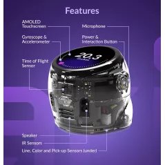Ozobot Ari Entry Kit – Robot éducatif interactif avec écran tactile, capteurs ToF, accéléromètre, gyroscope et IA pour l’éducati