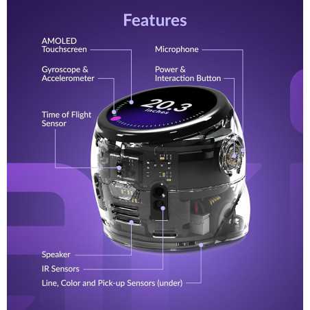 Ozobot Ari Entry Kit – Interactive STEM Robot with Touchscreen, Sensors & AI for Classroom & Homeschool