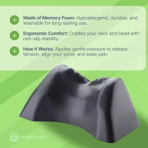 Purify Life Occipital Release Tool & Cervical Traction Pillow for Pain Relief