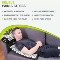 ProsourceFit Acupressure Mat & Pillow Set for Pain Relief & Relaxation